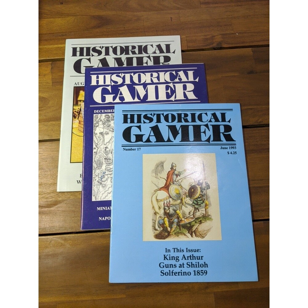Lot Of (3) The Historical Gamer Magazines 12 14 17